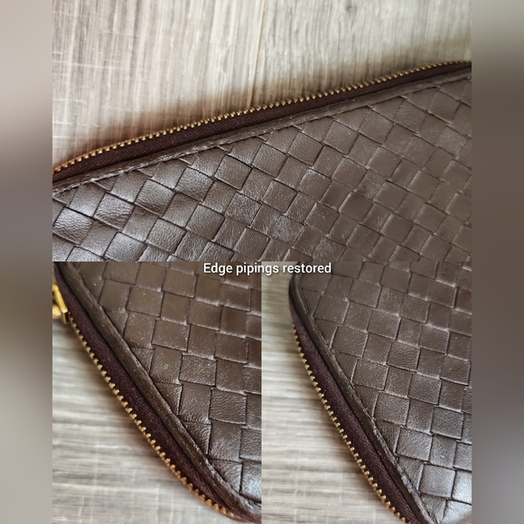 CLEAN Bottega Veneta Vintage Intrecciato Zip Around Wallet - Picture 11 of 14